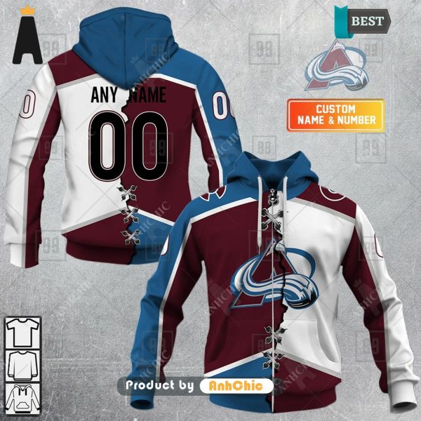 LIMITED Personalized NHL Colorado Avalanche Mix Jersey  Modern Classics 3D Hoodie