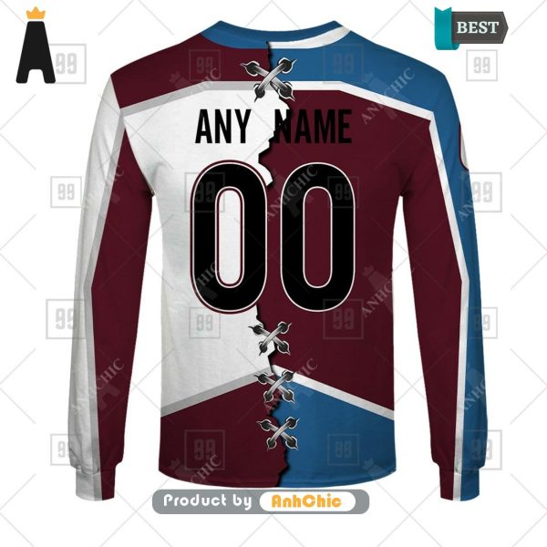 LIMITED Personalized NHL Colorado Avalanche Mix Jersey  Modern Classics 3D Hoodie