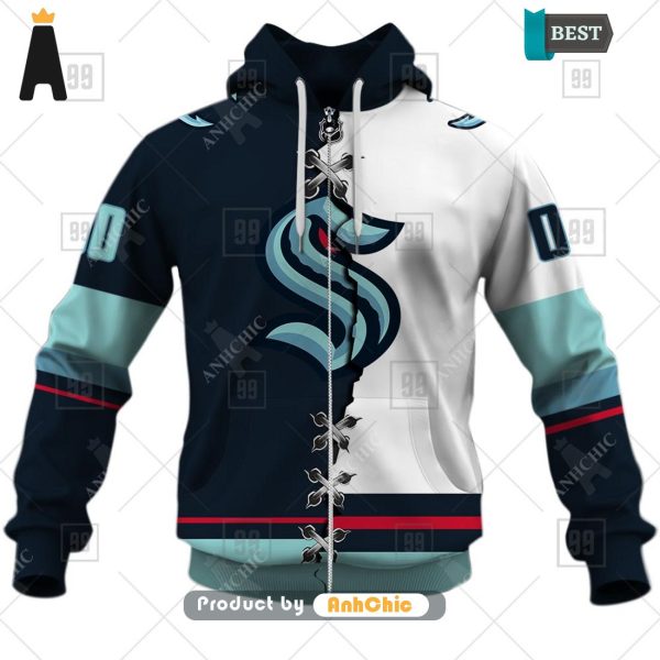 LIMITED Personalized NHL Seattle Kraken Mix Jersey  Modern Classics 3D Hoodie