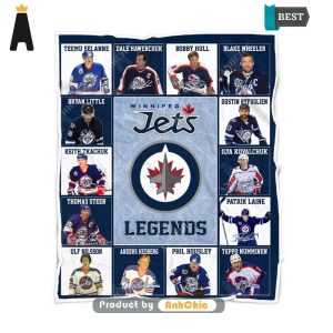 LIMITED Winnipeg Jets Legends National Hockey League Luxury Comfort Blanket