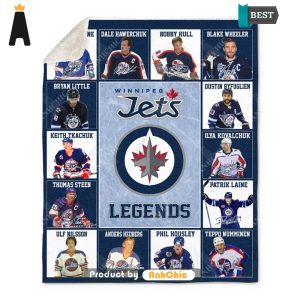 LIMITED Winnipeg Jets Legends National Hockey League Luxury Comfort Blanket