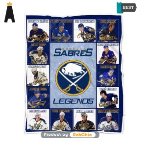 LUXURY Buffalo Sabres Legends National Hockey League Fusion Fashion Blanket