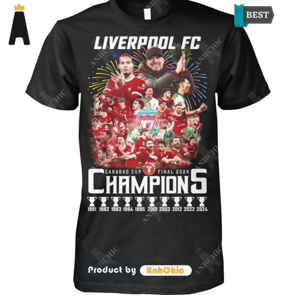 LUXURY Liverpool FC Champion CARABAO CUP 2024  T-Shirt