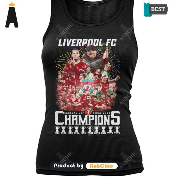 LUXURY Liverpool FC Champion CARABAO CUP 2024  T-Shirt