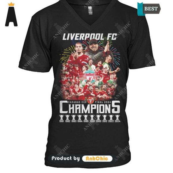 LUXURY Liverpool FC Champion CARABAO CUP 2024  T-Shirt