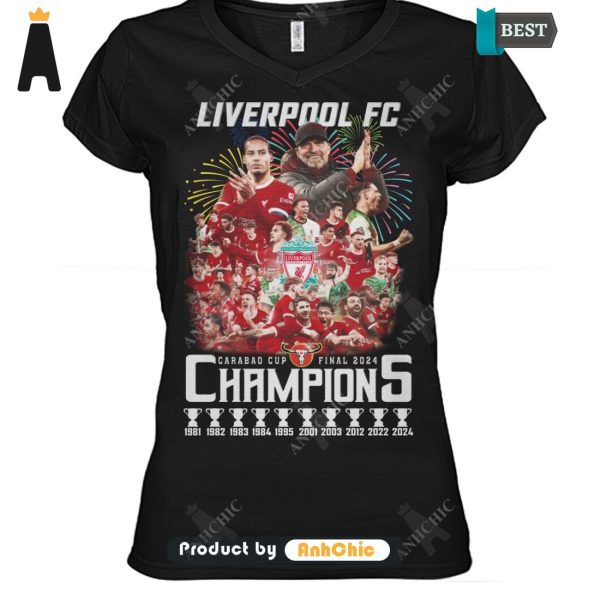 LUXURY Liverpool FC Champion CARABAO CUP 2024  T-Shirt