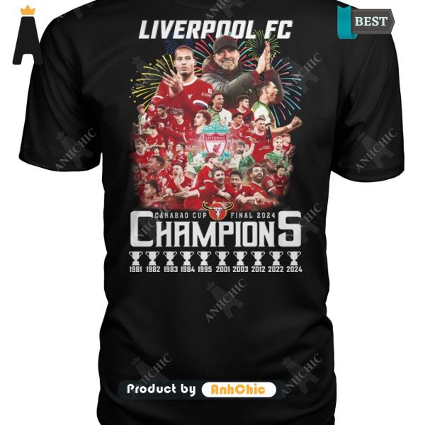 LUXURY Liverpool FC Champion CARABAO CUP 2024  T-Shirt