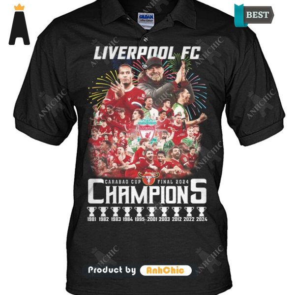 LUXURY Liverpool FC Champion CARABAO CUP 2024  T-Shirt