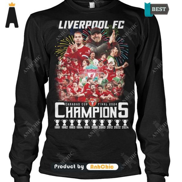 LUXURY Liverpool FC Champion CARABAO CUP 2024  T-Shirt