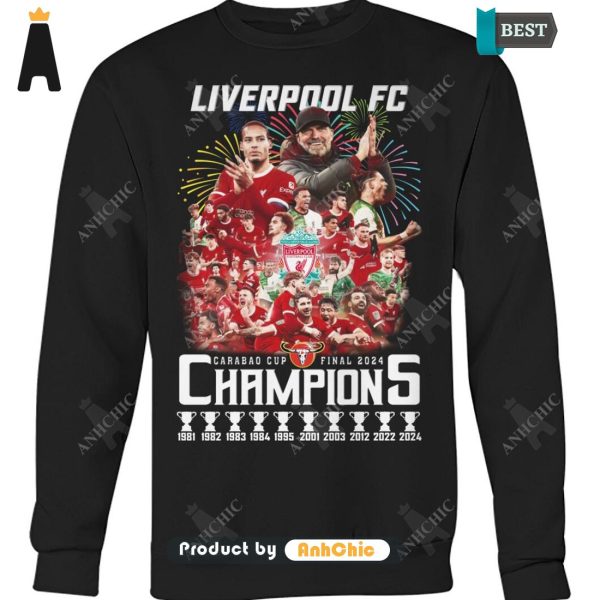 LUXURY Liverpool FC Champion CARABAO CUP 2024  T-Shirt