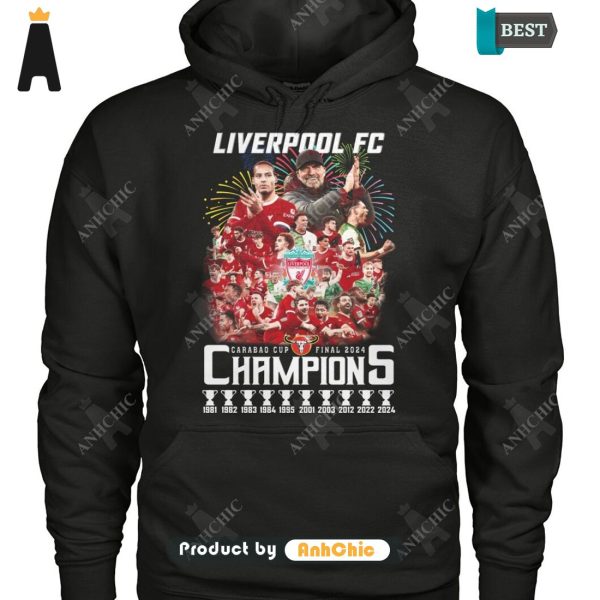 LUXURY Liverpool FC Champion CARABAO CUP 2024  T-Shirt