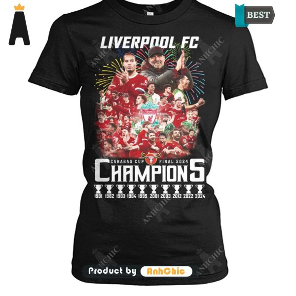 LUXURY Liverpool FC Champion CARABAO CUP 2024  T-Shirt