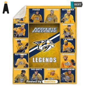 LUXURY Nashville Predators Legends National Hockey League Street Style Elegance Blanket