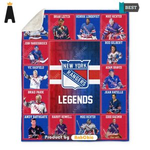 LUXURY New York Rangers Legends National Hockey League Street Style Fusion Blanket