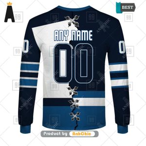 LUXURY Personalized NHL Winnipeg Jets Mix Jersey  Modern Classics 3D Hoodie