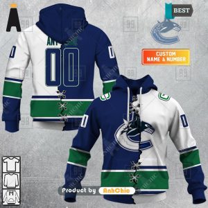 [MODERN] Personalized NHL Vancouver Canucks Mix Jersey   3D Hoodie