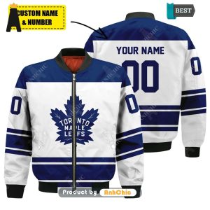 [MODERN] Personalized Toronto Maple Leafs Street Style Elegance Bomber Jacket