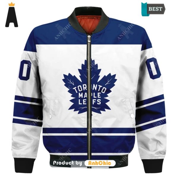 [MODERN] Personalized Toronto Maple Leafs Street Style Elegance Bomber Jacket