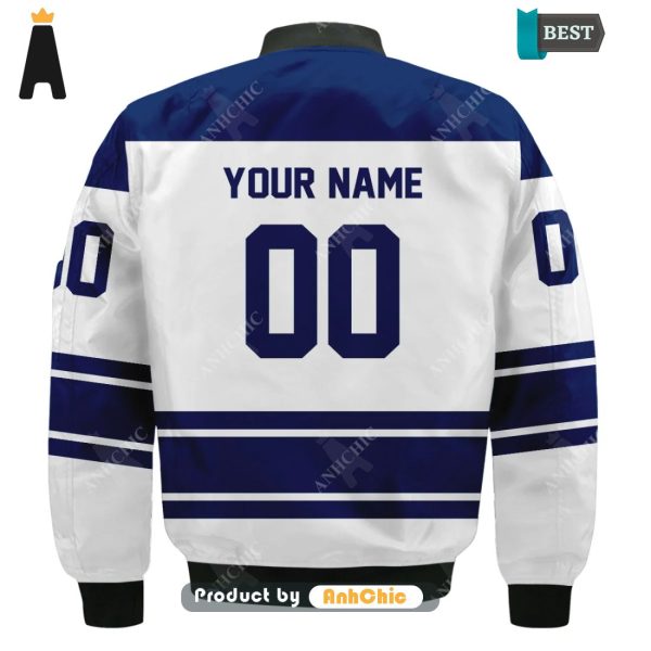 [MODERN] Personalized Toronto Maple Leafs Street Style Elegance Bomber Jacket