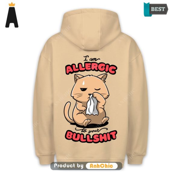 NEW Allergic Cat  Trending Collection Cute Classic Hoodie