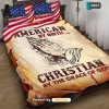 THE BEST Cross and Lion in the Flag Quilt  Trending Collection Bedding set