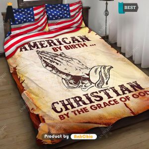 NEW American by Birth, Christian by the Grace of God Christian Quilt  Urban Vibes Bedding set