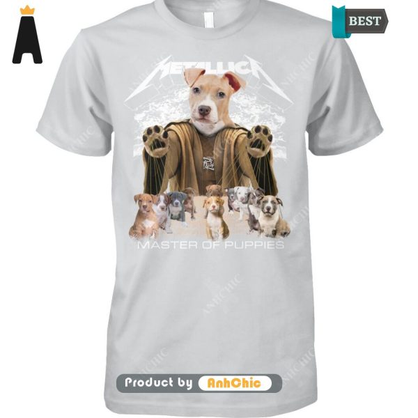 [NEW ARRIVAL] American Pit Bull Terrier Metallica Master Of Pupies Urban Streetwear T-Shirt