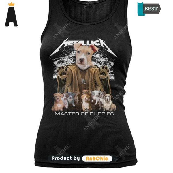 [NEW ARRIVAL] American Pit Bull Terrier Metallica Master Of Pupies Urban Streetwear T-Shirt