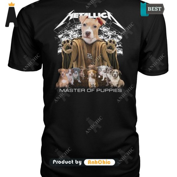 [NEW ARRIVAL] American Pit Bull Terrier Metallica Master Of Pupies Urban Streetwear T-Shirt