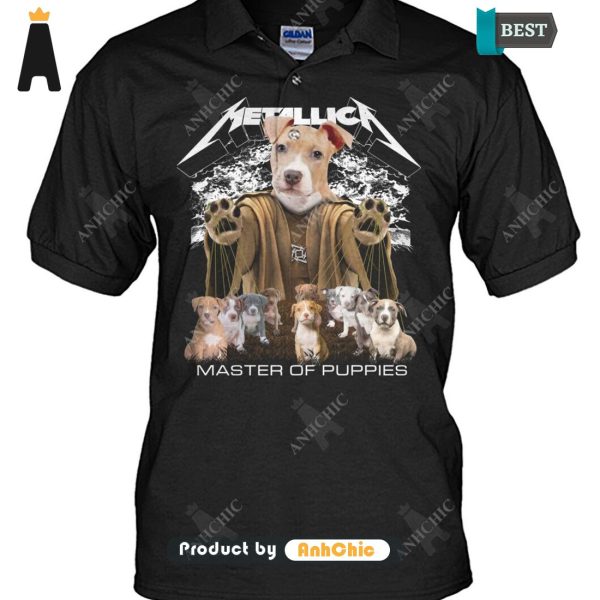 [NEW ARRIVAL] American Pit Bull Terrier Metallica Master Of Pupies Urban Streetwear T-Shirt