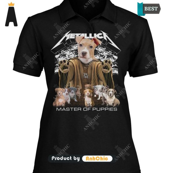 [NEW ARRIVAL] American Pit Bull Terrier Metallica Master Of Pupies Urban Streetwear T-Shirt