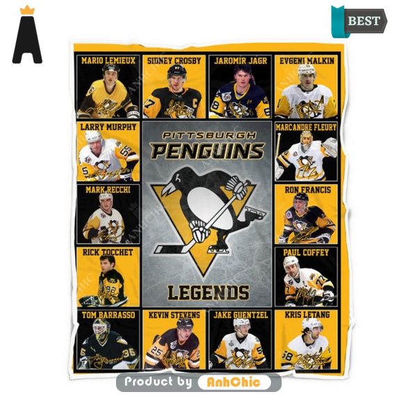 [NEW ARRIVAL] Pittsburgh Penguins Legends National Hockey League Limitted Edition Blanket