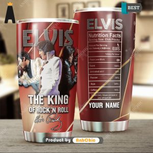 NEW Elvis The King Of Rock’N Roll Personalized POD Design Gift For Fan Tumbler