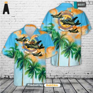 NEW Hurlburt Field Florida US Air Force 8th Special Operations Squadron Lockheed MC Hot Winter Aloha Hawaiian Shirt