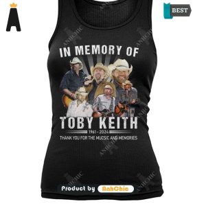 NEW In Memory Of Toby Keith 1961-2024 Thank You For The Memory All over Printed T-Shirt