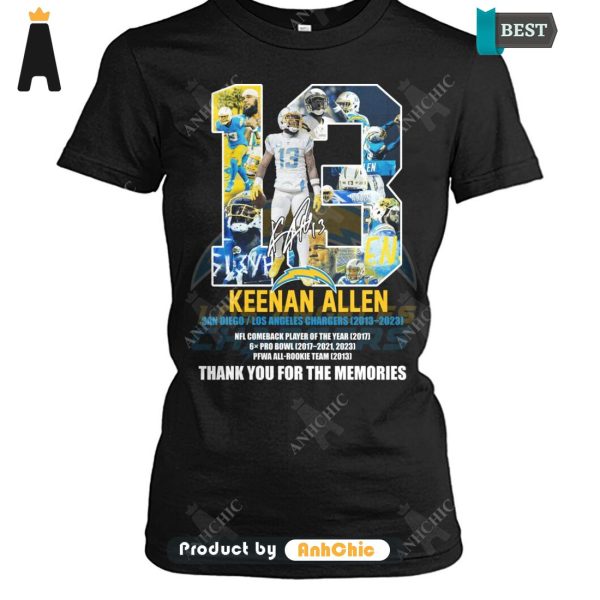 NEW Kenna Allen SanDiego Los Angeles Charger 2013-2023 NFL Come Back Player Of The Year 2017 Thank You For The Memories Hot Winter T-Shirt