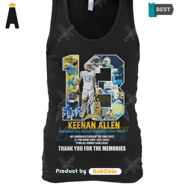 NEW Kenna Allen SanDiego Los Angeles Charger 2013-2023 NFL Come Back Player Of The Year 2017 Thank You For The Memories Hot Winter T-Shirt