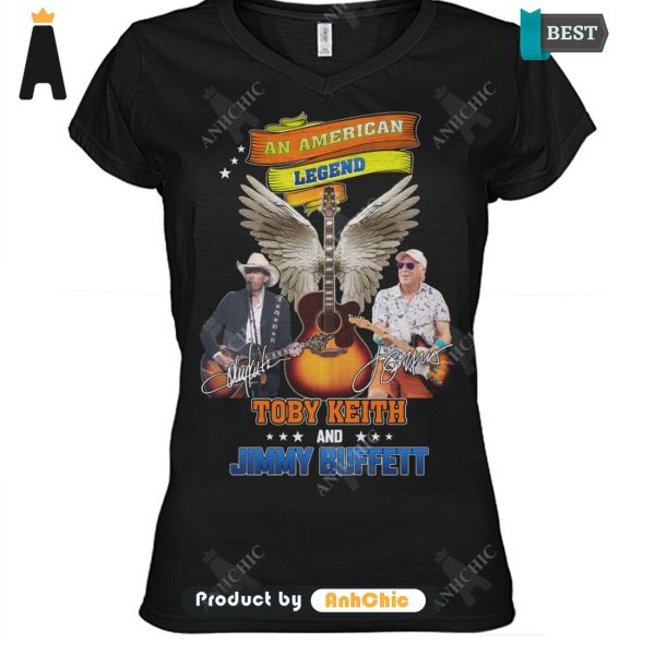 NEW Toby Keith-Jimmy Buffett  An America Lengend Street Style Elegance T-Shirt