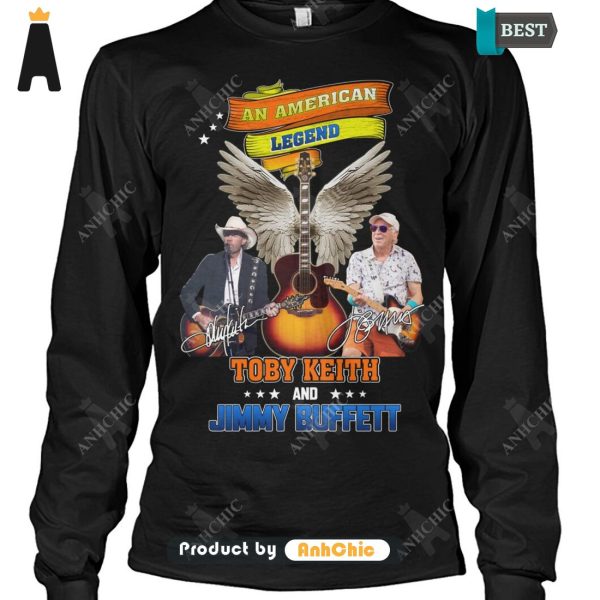 NEW Toby Keith-Jimmy Buffett  An America Lengend Street Style Elegance T-Shirt