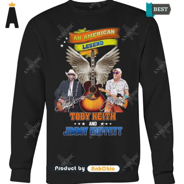 NEW Toby Keith-Jimmy Buffett  An America Lengend Street Style Elegance T-Shirt