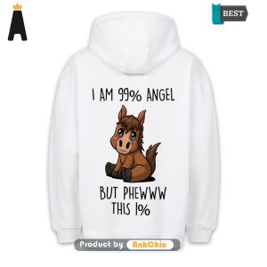 [PREMIUM] 99% Angel Pony  Urban Streetwear Cute Classic Hoodie