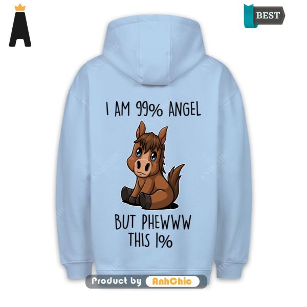 [PREMIUM] 99% Angel Pony  Urban Streetwear Cute Classic Hoodie