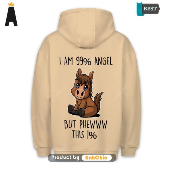 [PREMIUM] 99% Angel Pony  Urban Streetwear Cute Classic Hoodie