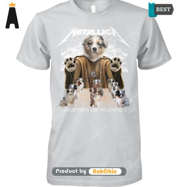 PREMIUM Australian Shepherd Metallica Master Of Pupies Urban Streetwear T-Shirt