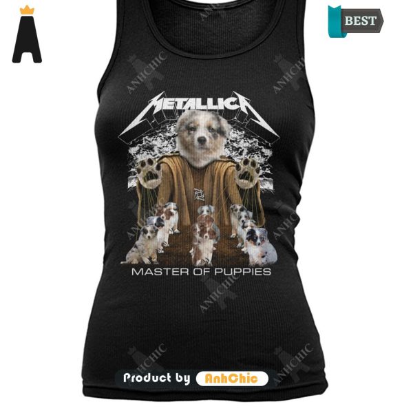 PREMIUM Australian Shepherd Metallica Master Of Pupies Urban Streetwear T-Shirt