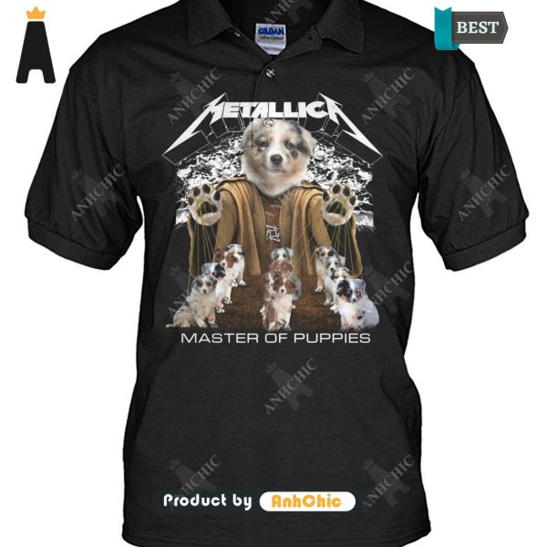 PREMIUM Australian Shepherd Metallica Master Of Pupies Urban Streetwear T-Shirt