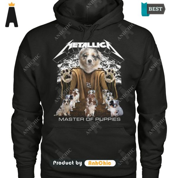 PREMIUM Australian Shepherd Metallica Master Of Pupies Urban Streetwear T-Shirt