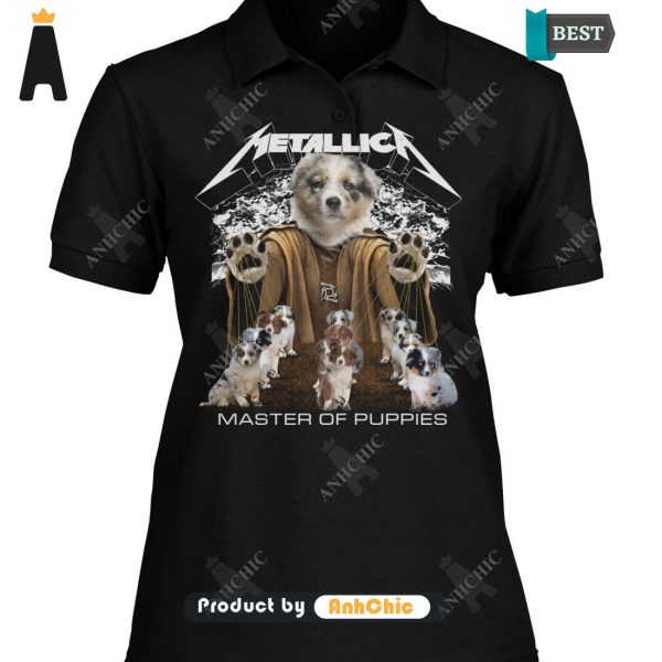 PREMIUM Australian Shepherd Metallica Master Of Pupies Urban Streetwear T-Shirt