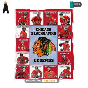 [PREMIUM] Chicago Blackhawks Legends National Hockey League All over Printed Blanket