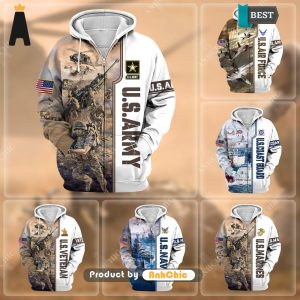 [PREMIUM]  Honoring All Who Served US Veteran  Street Style Elegance 3D Hoodie – 9S21